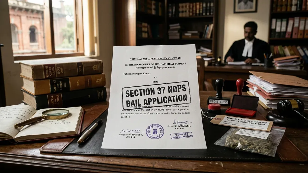 Commercial Quantity NDPS Act Bail: Section 37 Stringent Conditions, Search Flaws & High Court Precedents - Urban Rights Legal